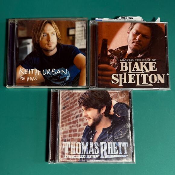 Country Music Blake Shelton Keith Urban Thomas Rhett CD's - Picture 1 of 4